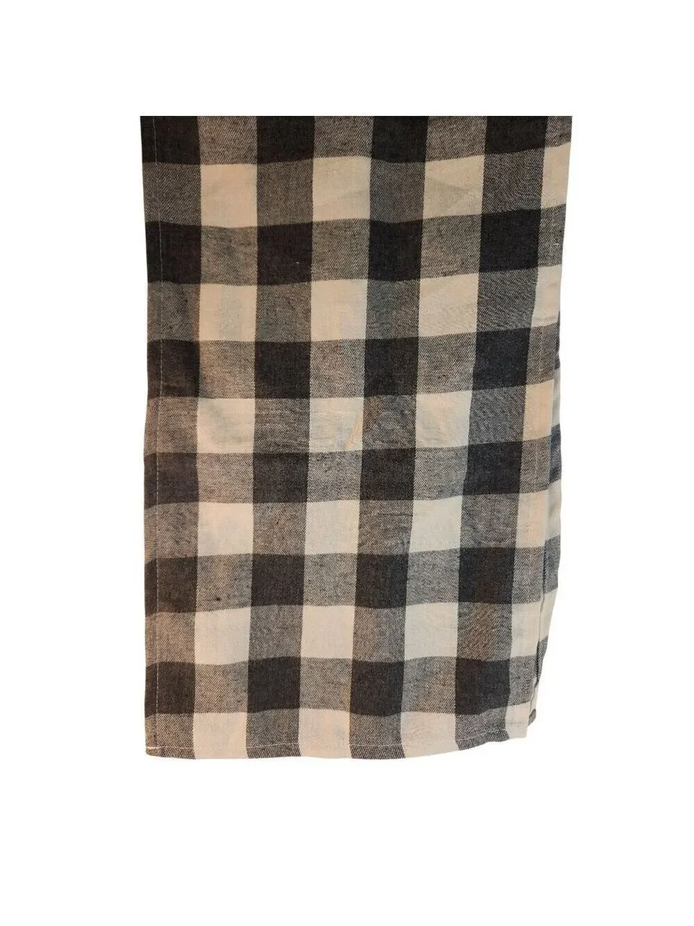 Gray & Cream Buffalo Checkered Cotton Table Runner 12x70 Inches Classic Farmhous